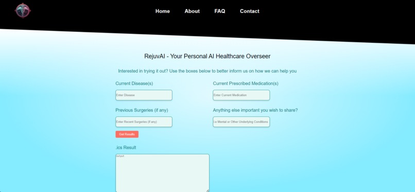 RejuvAI - Your Personal AI Healthcare Overseer – screenshot 1