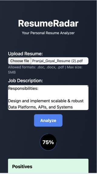 ResumeRadar – screenshot 2