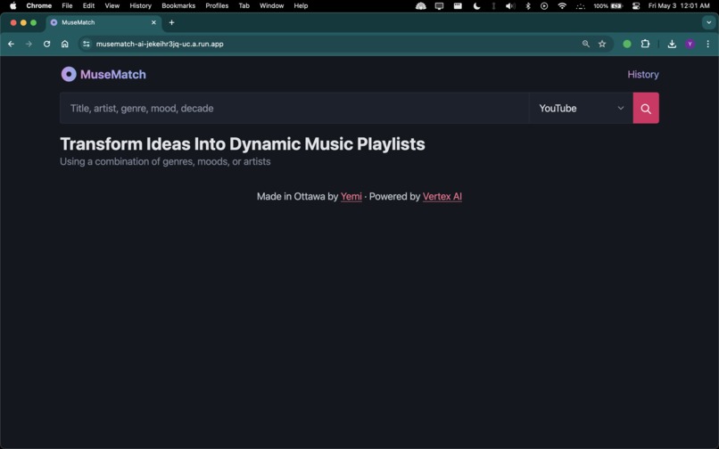 MuseMatch AI Music Player – screenshot 1