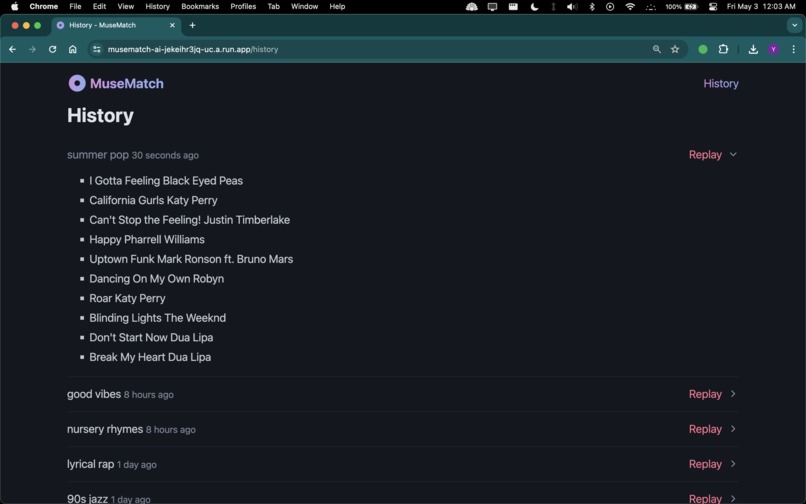 MuseMatch AI Music Player – screenshot 5