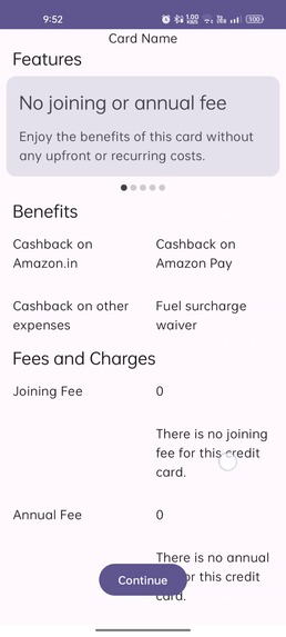 Credit Card Recommendation Application With Generative AI – screenshot 3