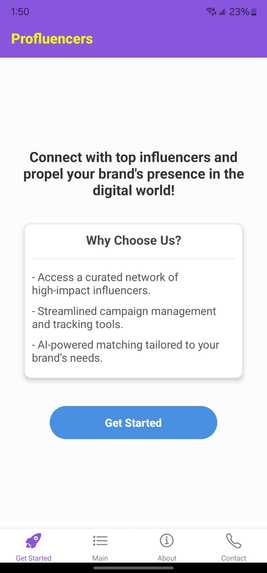 ProFluencers – screenshot 1