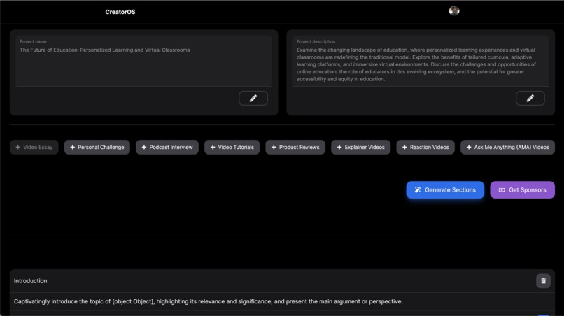 CreatorOS – screenshot 6