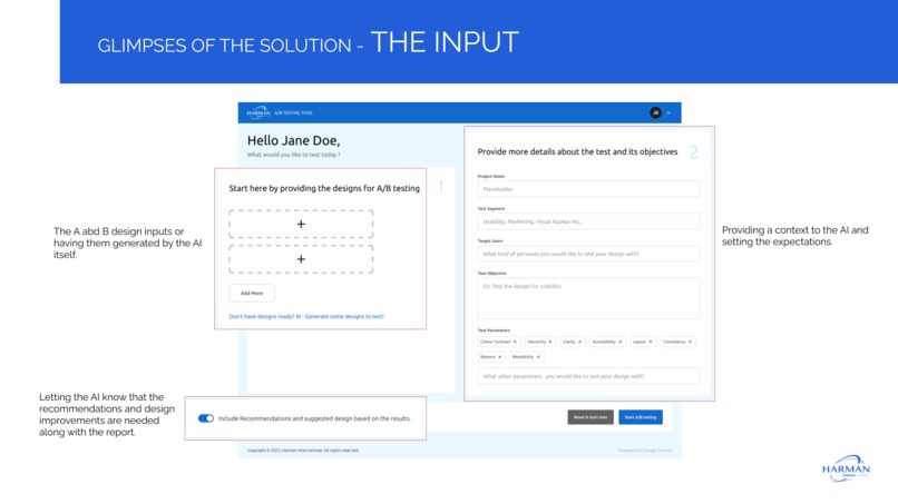 Harman A/B Testing AI Tool – screenshot 2