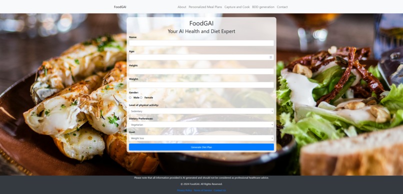 FoodGAI – screenshot 2