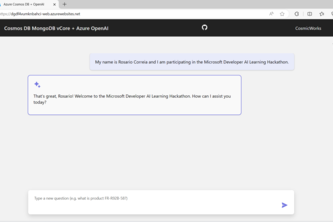 Azure Cosmos DB Developer Cloud Skills Challenge