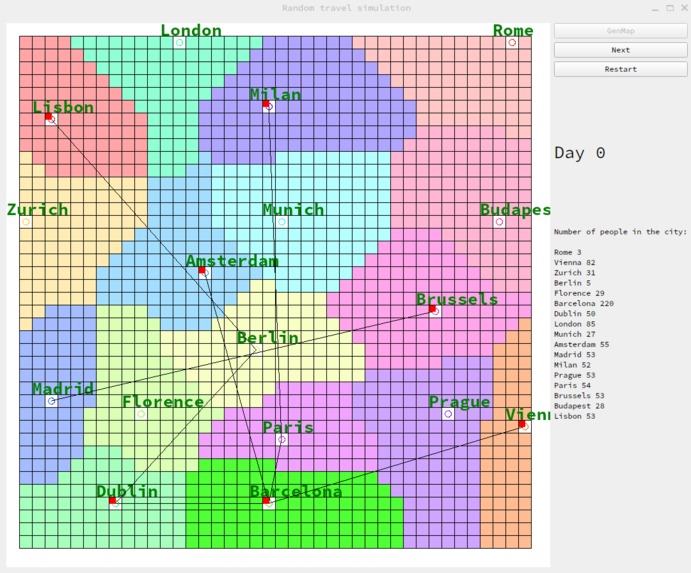 RandomTravelSimulation – screenshot 1