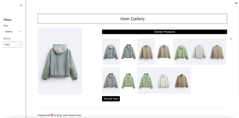 AI-Driven Clothing Similarity: Enhancing Fashion Ecommerce – screenshot 1