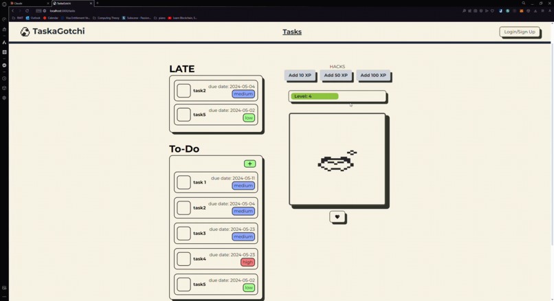 Taskagotchi – screenshot 2