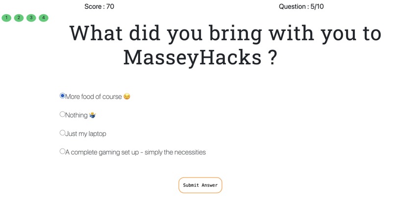 Massey Hacks Personality Tests – screenshot 1
