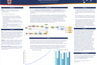 Extracting Emotion from Speech