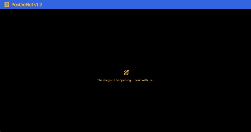 PosteeBot – screenshot 2