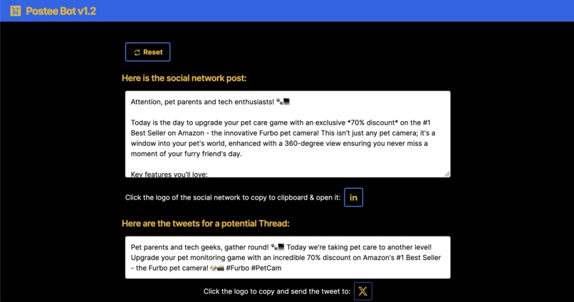 PosteeBot – screenshot 8