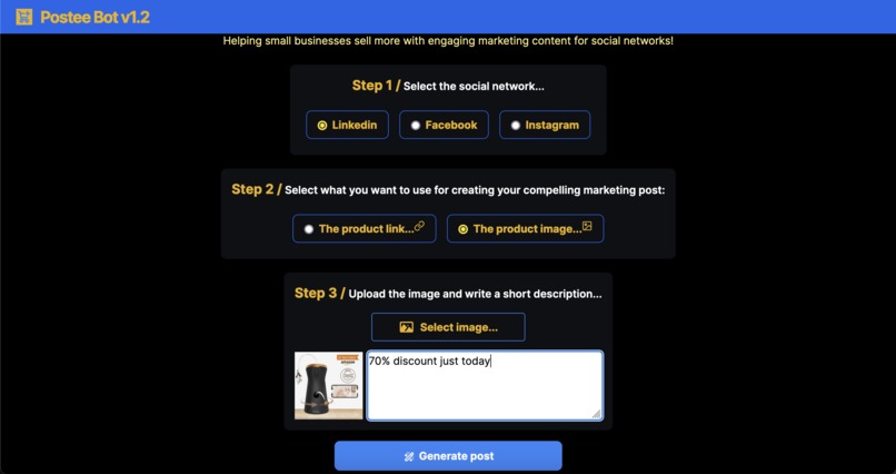 PosteeBot – screenshot 7