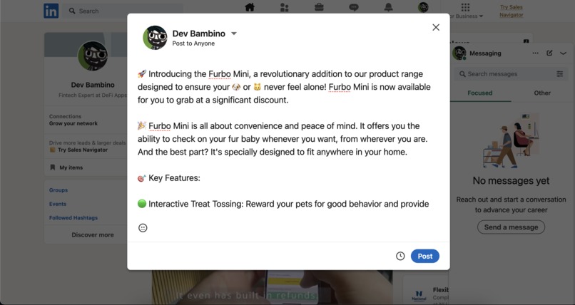 PosteeBot – screenshot 4