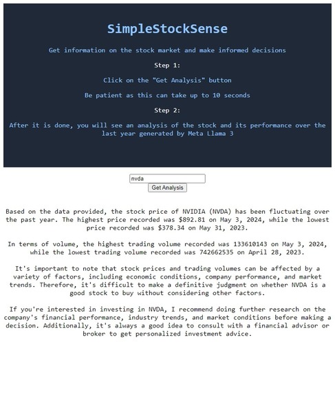 SimpleStockSense – screenshot 5