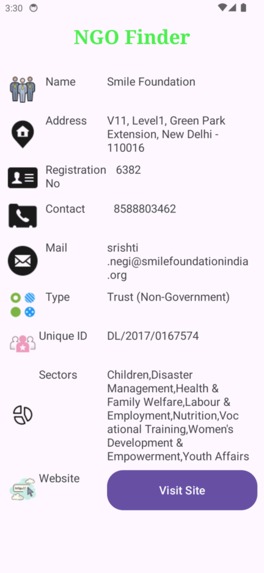 NGO Finder  – screenshot 9