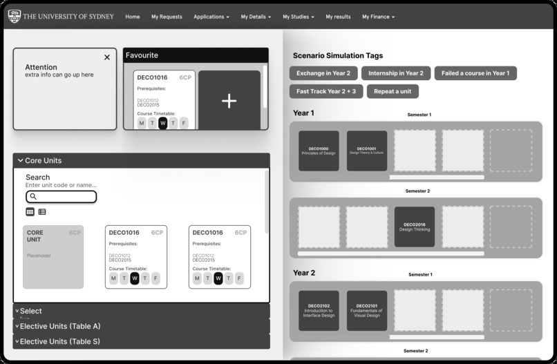 Team7 | Redesign USYD's Unit of Study – screenshot 1