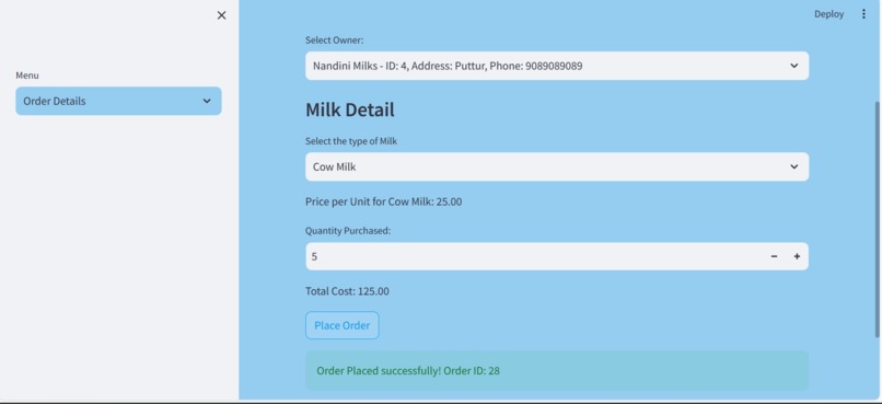 milk dairy management system – screenshot 3
