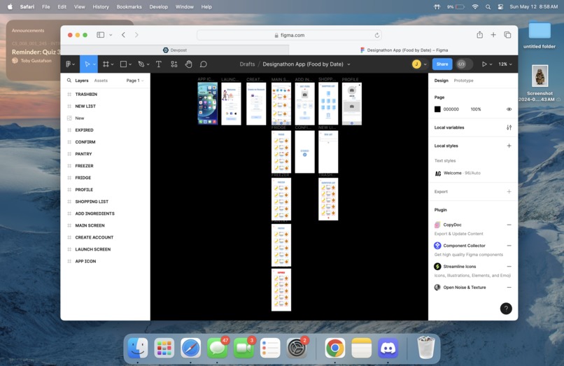 Food by Date – screenshot 1
