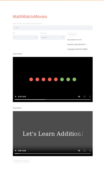 MathMatrixMovies – screenshot 2
