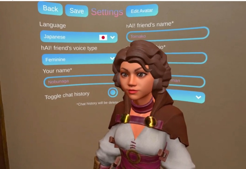 hAI! Friend VR/AR - Your talking Avatar friend for life! – screenshot 3