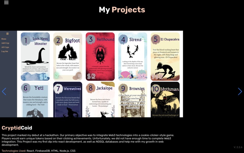 Portfolio website – screenshot 6