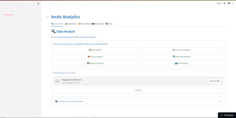 Arctic Analytics – screenshot 1