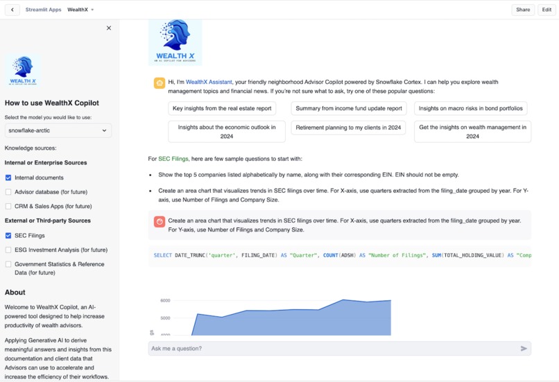 Wealth X: A Wealth Insights Generator for Financial Advisors – screenshot 1