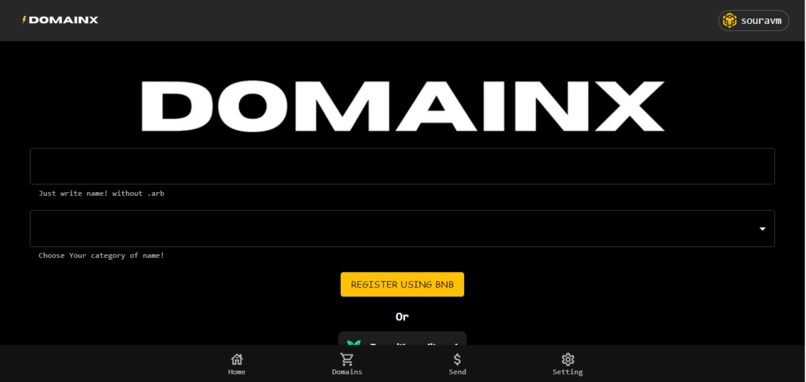 DomainX – screenshot 1