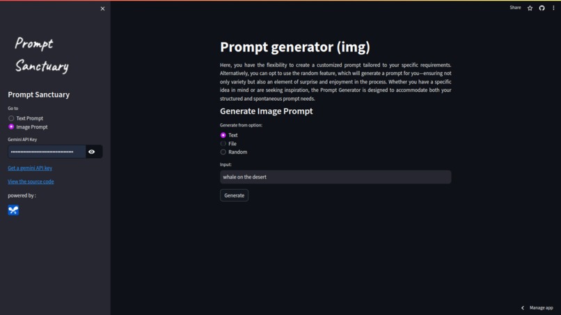 prompt sanctuary – screenshot 3
