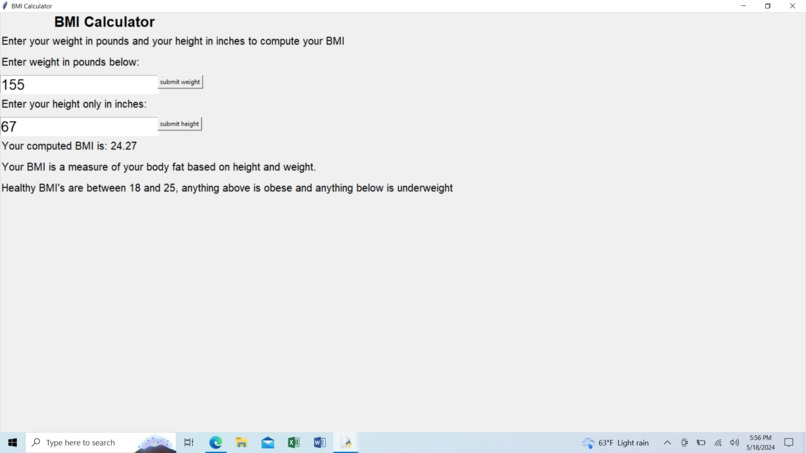 BMI Calculator – screenshot 1