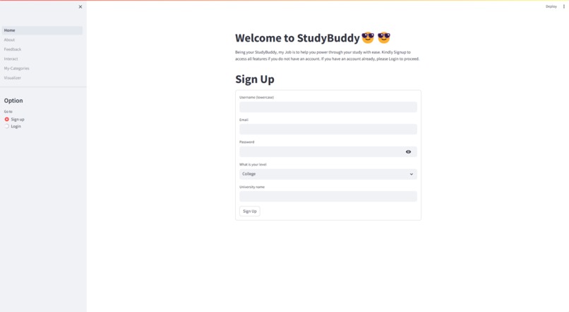 studybuddie – screenshot 1