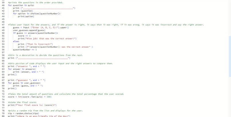 Environmental quiz – screenshot 2