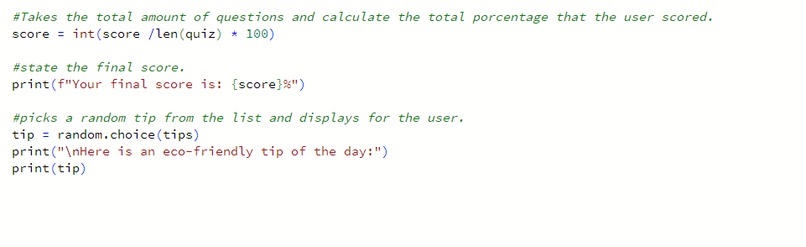 Environmental quiz – screenshot 3
