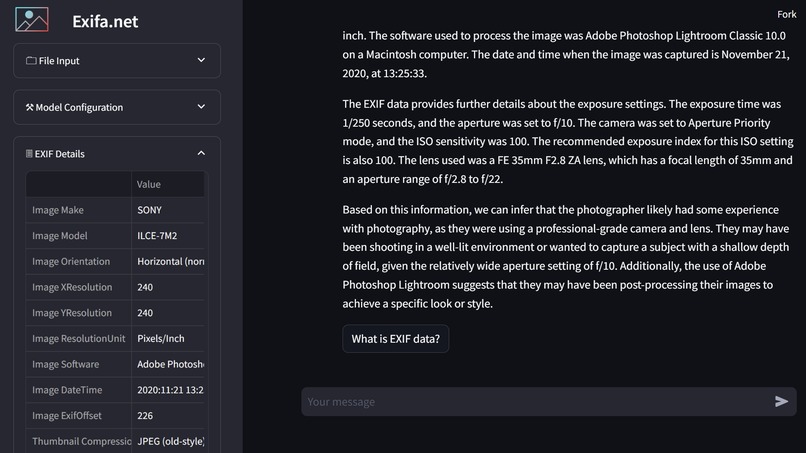 Exifa.net – screenshot 4