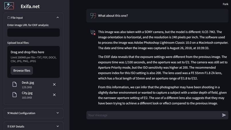Exifa.net – screenshot 5
