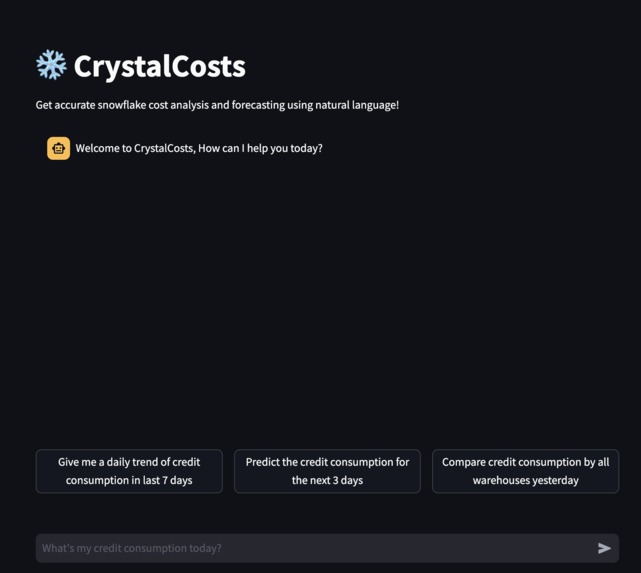 Crystal Costs: crystal-clear costs in Snowflake! – screenshot 1