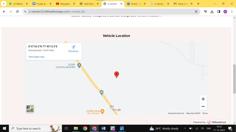 IOT based E-Vehicle Battery Management System – screenshot 4