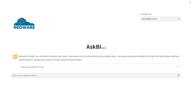AskBI – screenshot 1