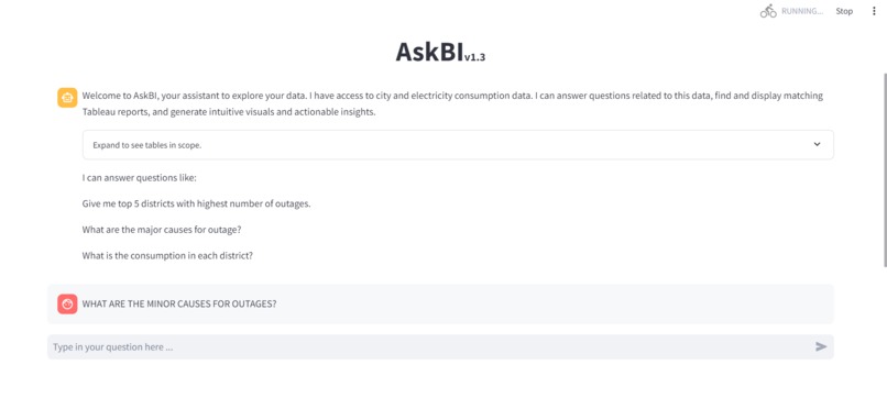 AskBI – screenshot 2