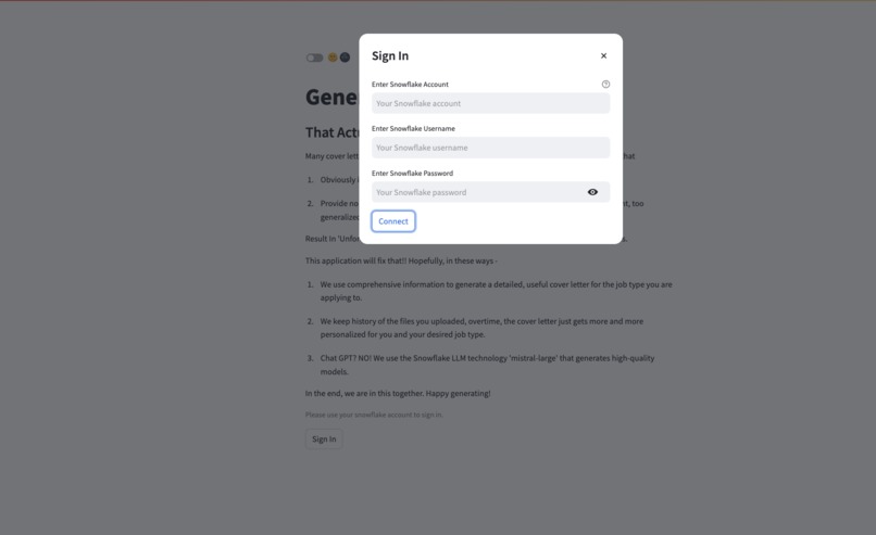 better-cover-letter-generator – screenshot 1
