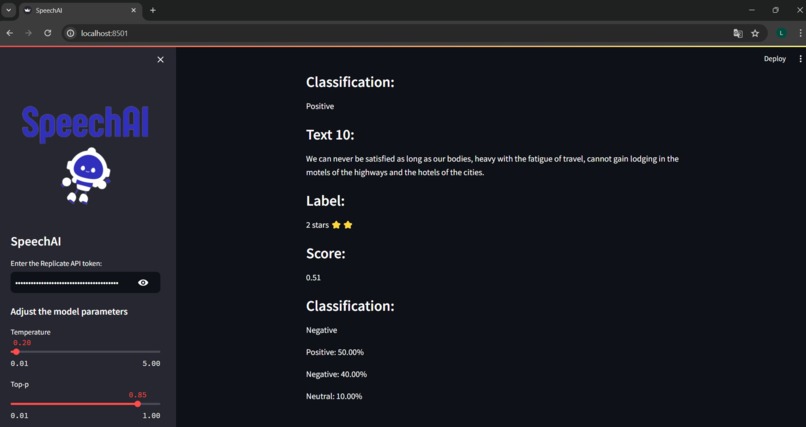 SpeechAI – screenshot 1