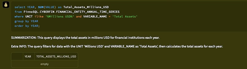 FinnoSQLbot – screenshot 4