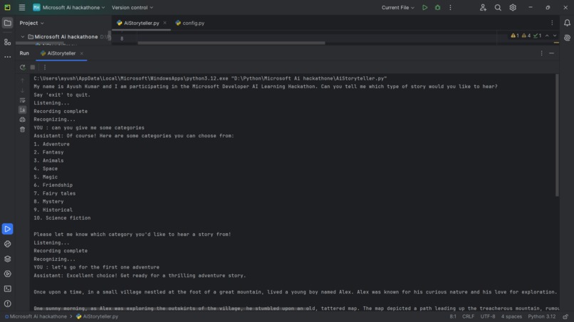 AI-powered Bedtime Storyteller – screenshot 5