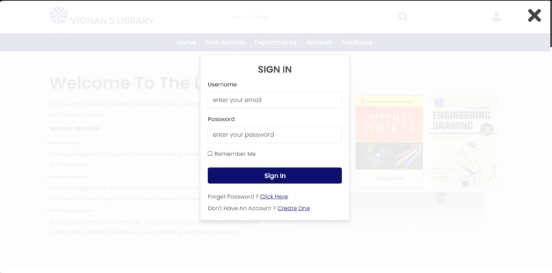 Library Website – screenshot 5