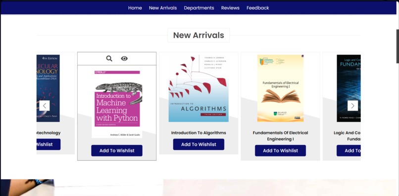 Library Website – screenshot 6