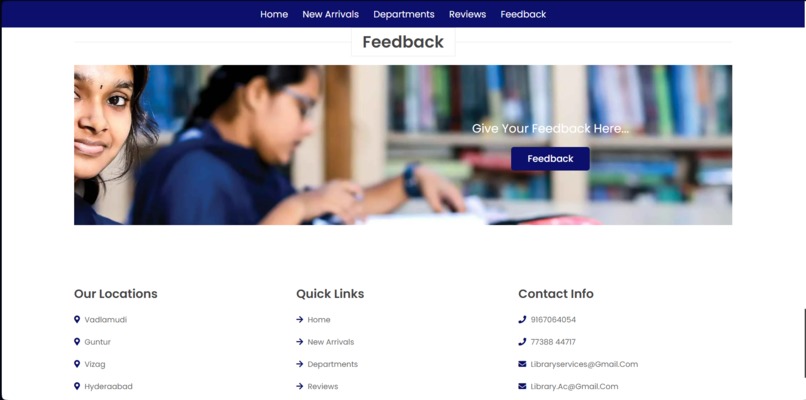 Library Website – screenshot 7