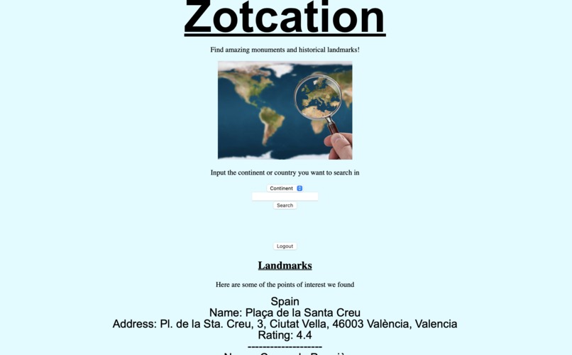 Zotcation – screenshot 2