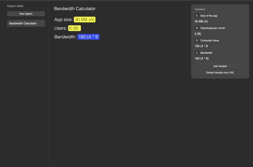 Mistral Napkin Math – screenshot 1